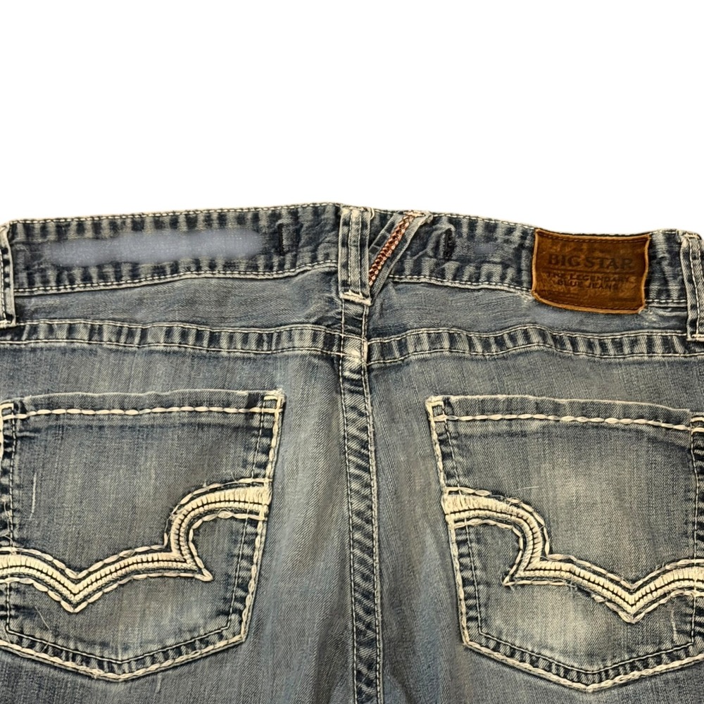 Big Star Pioneer Regular Boot Cut Jeans Mens 36R Medium Wash Buckle DMP10HCRSVY - Picture 12 of 16